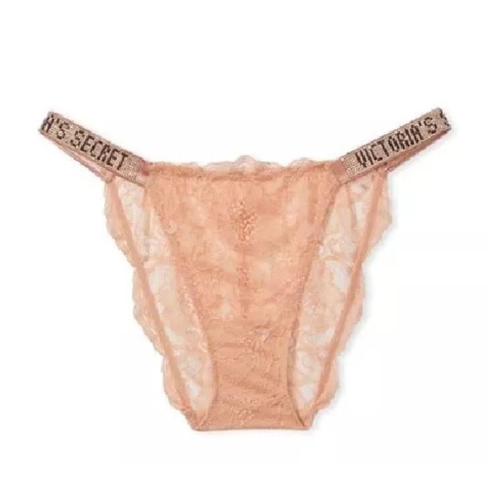 VICTORIA'S SECRET SHINE STRAP‎ RHINESTONE LACE BIKINI PANTY